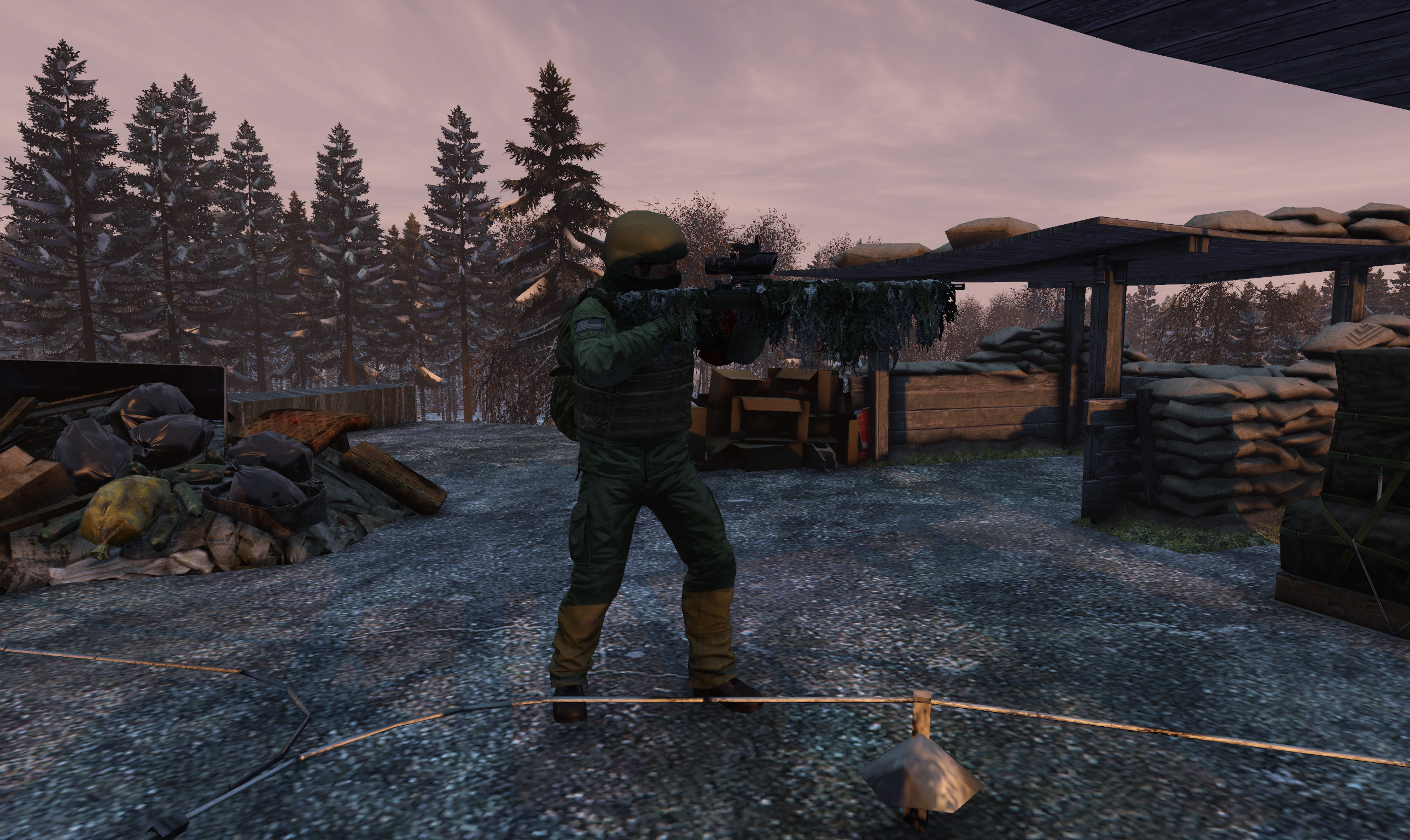 Left-behind military squads illustration